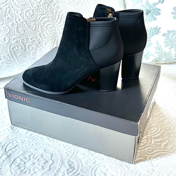 Vionic Women's Perk Whitney Ankle Boot Black 7.5 NIB - Picture 6 of 15